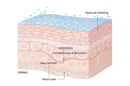 🧬 Comprendre le Cycle de Renouvellement Cellulaire de la Peau - Retinight