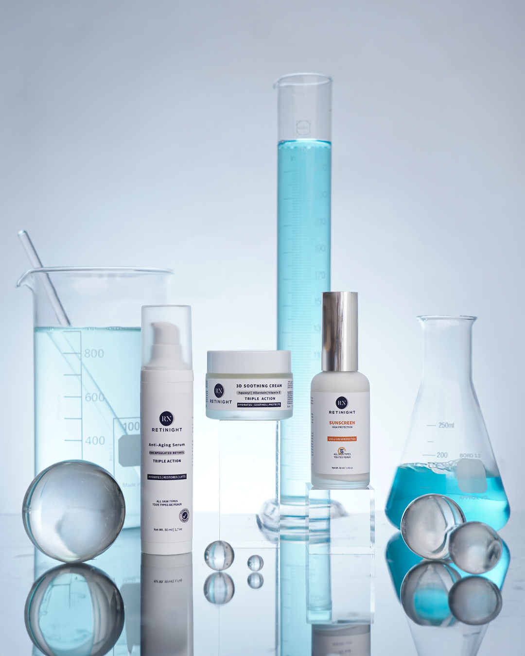 Pack Essentiel Retinight – Sérum Rétinol, Crème Apaisante & Écran Solaire