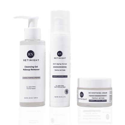 Trio Essentiel – Nettoyant + Sérum + Hydratant Retinight